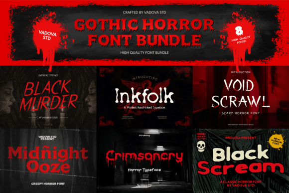 Gothic Horror Bundle Font - Featured Image