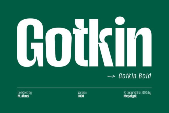 Gotkin Bold Font - Featured Image