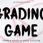 Grading Game Font - Featured Image