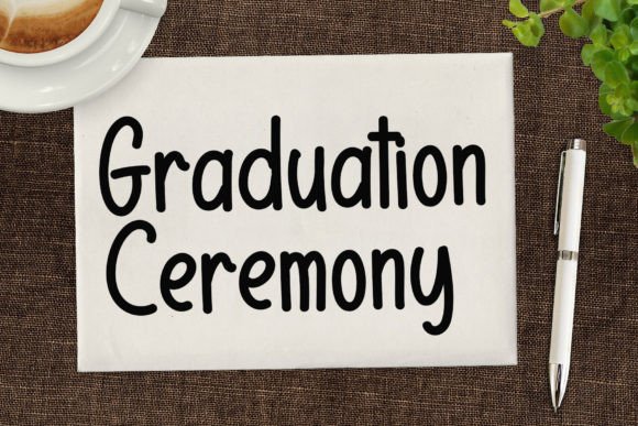 Graduation Ceremony Font - Featured Image