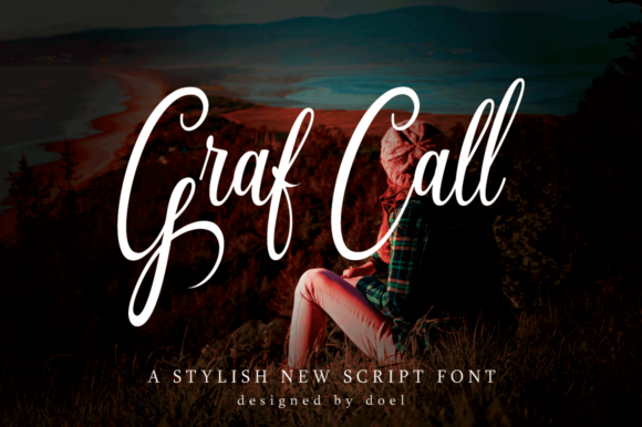 Graf Call Script Font - Featured Image