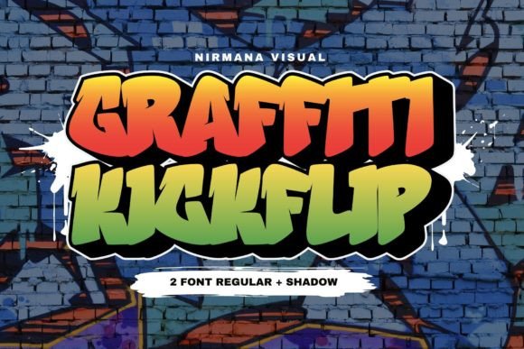Graffiti Kickflip Font - Featured Image