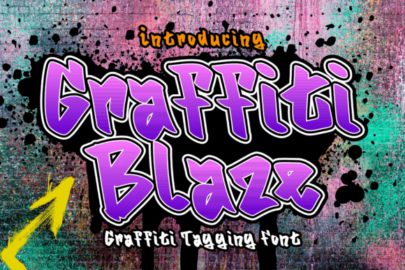 Graffitti Blaze Font - Featured Image