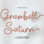 Grambell Saturn Font - Featured Image