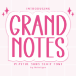 Grand Notes Font - Featured Image