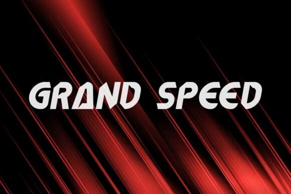 Grand Speed Font - Featured Image