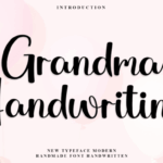 Grandma Handwriting Font - Featured Image