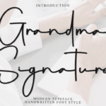 Grandma Signature Font - Featured Image