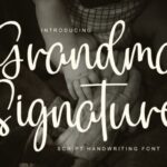 Grandma Signature Font - Featured Image