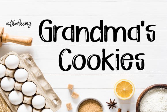 Grandma's Cookies Font - Featured Image