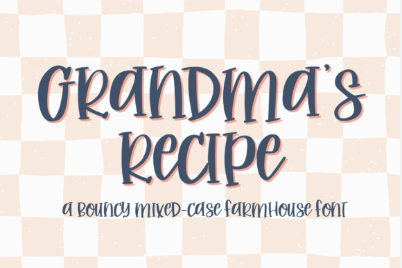 Grandma's Recipe Font - Featured Image
