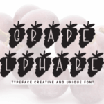 Grape Alphabet Font - Featured Image