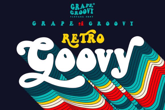 Grape Groovy Font - Featured Image