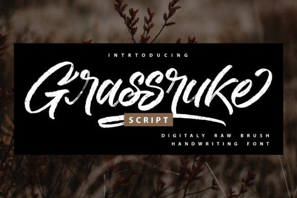 Grassruke Font - Featured Image