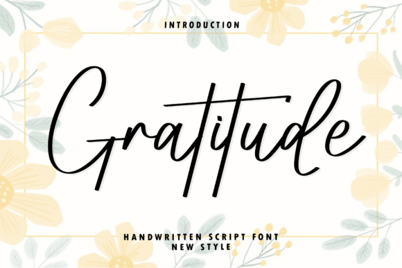 Gratitude Font - Featured Image