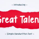 Great Talent Font - Featured Image