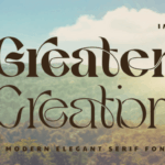 Greater Creation Font - Featured Image