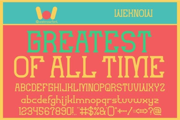 Greatest of All Time Font - Featured Image