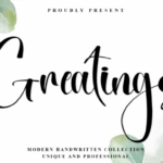 Greatings Font - Featured Image