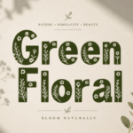 Green Floral Font - Featured Image