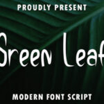 Green Leaf Font - Featured Image