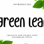 Green Leaf Font - Featured Image