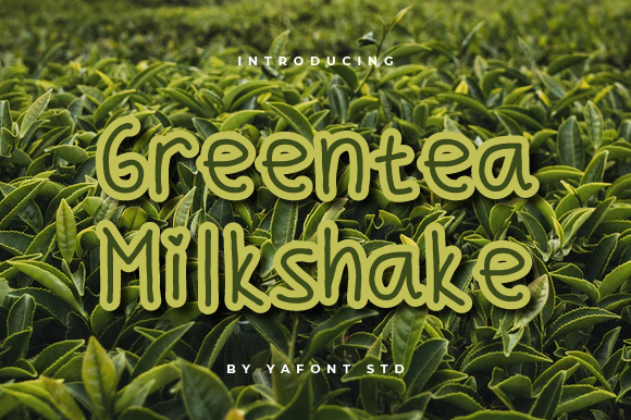 Greentea Milkshake Font - Featured Image