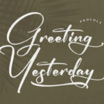 Greeting Yesterday Font - Featured Image