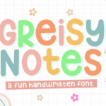 Greisy Notes Font - Featured Image