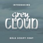 Grey Cloud Font - Featured Image