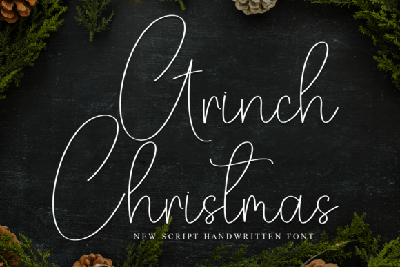 Grinch Christmas Font - Featured Image