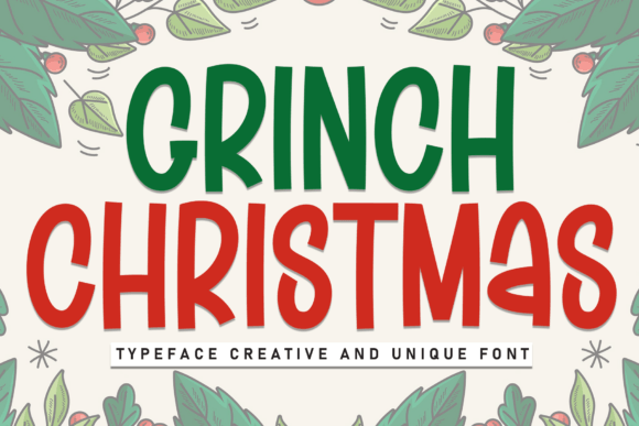 Grinch Christmas Font - Featured Image