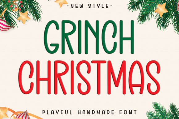 Grinch Christmas Font - Featured Image