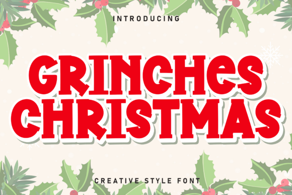 Grinches Christmas Font - Featured Image