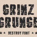 Grinz Grunge Font - Featured Image