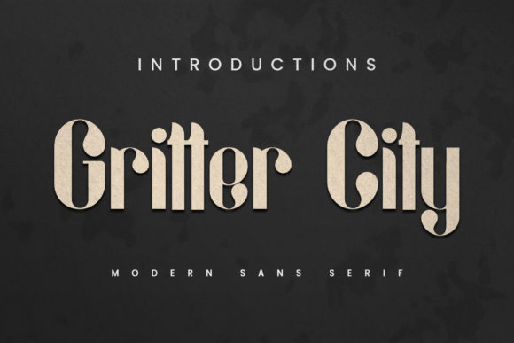 Gritter City Font - Featured Image