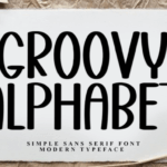 Groovy Alphabet Font - Featured Image