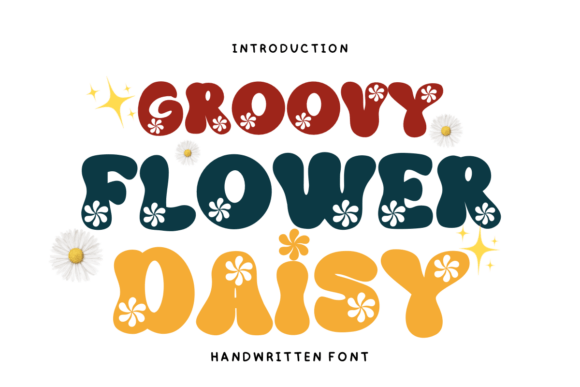 Groovy Flower Daisy Font - Featured Image