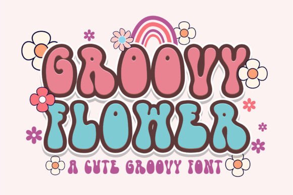 Groovy Flower Font - Featured Image