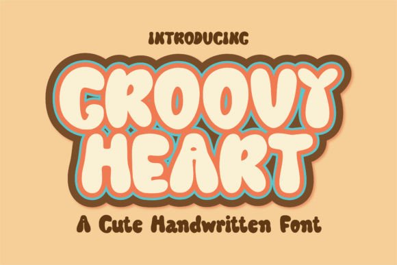 Groovy Heart Font - Featured Image