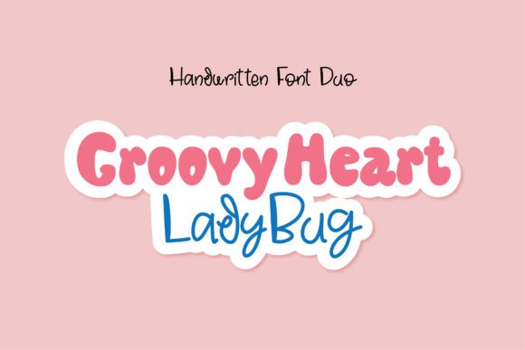 Groovy Heart Ladybug Font - Featured Image