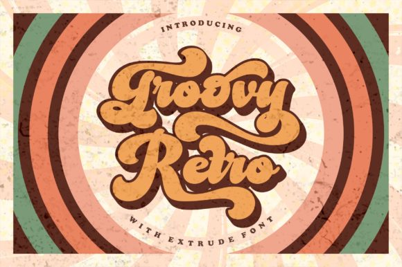 Groovy Retro Font - Featured Image