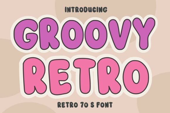 Groovy Retro Font - Featured Image