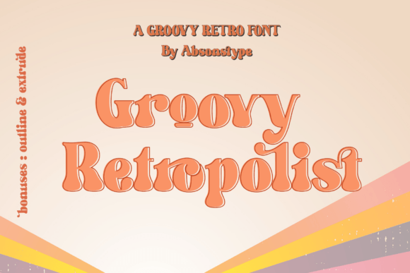 Groovy Retropolist Font - Featured Image