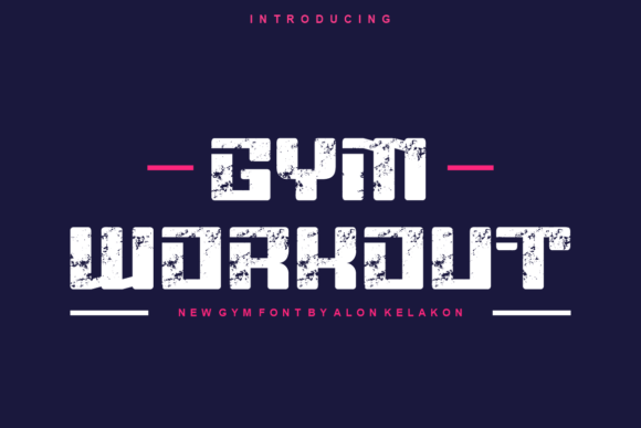 Gym Workout Font - Featured Image