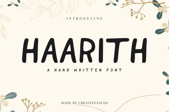 Haarith Font Font - Featured Image