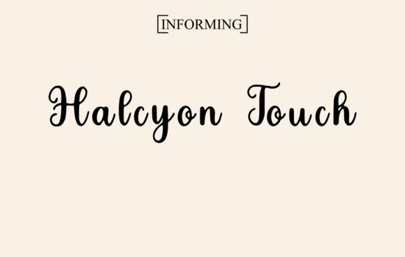 Halcyon Touch Font - Featured Image