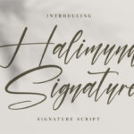 Halimunde Signature Font - Featured Image