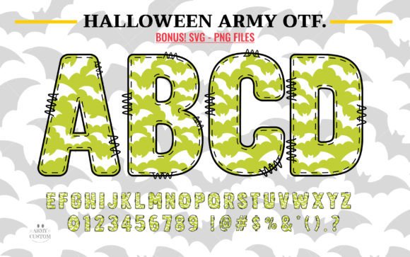 Halloween Army Bats Font - Featured Image