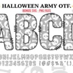 Halloween Army Skull Font - Featured Image